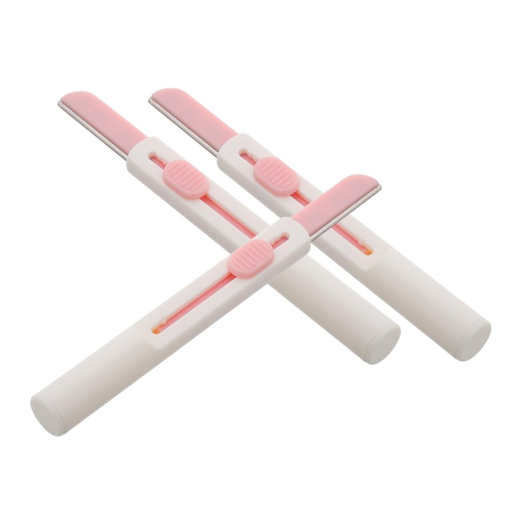 HAKIDZEL 3pcs Eyebrow for Women Brow Shaper Tool for Precise Grooming Retractable Design for Travel Gender- Eyebrow Shavers for Men and Women