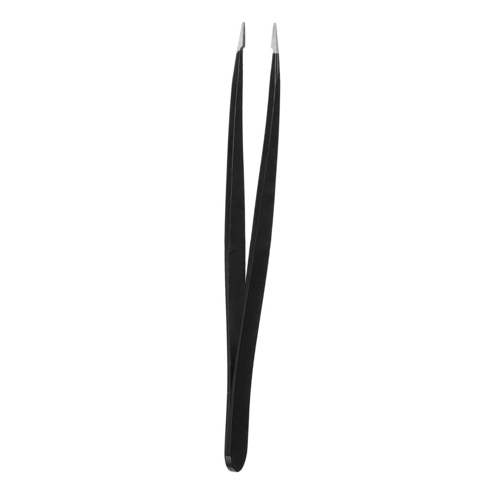BATHVEVE Stainless Steel Eyebrow Clip Ingrown Hair Pads Brow Tweezers for Grooming Precision Pointed Tweezers for Women
