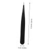 BATHVEVE Stainless Steel Eyebrow Clip Ingrown Hair Pads Brow Tweezers for Grooming Precision Pointed Tweezers for Women view 2