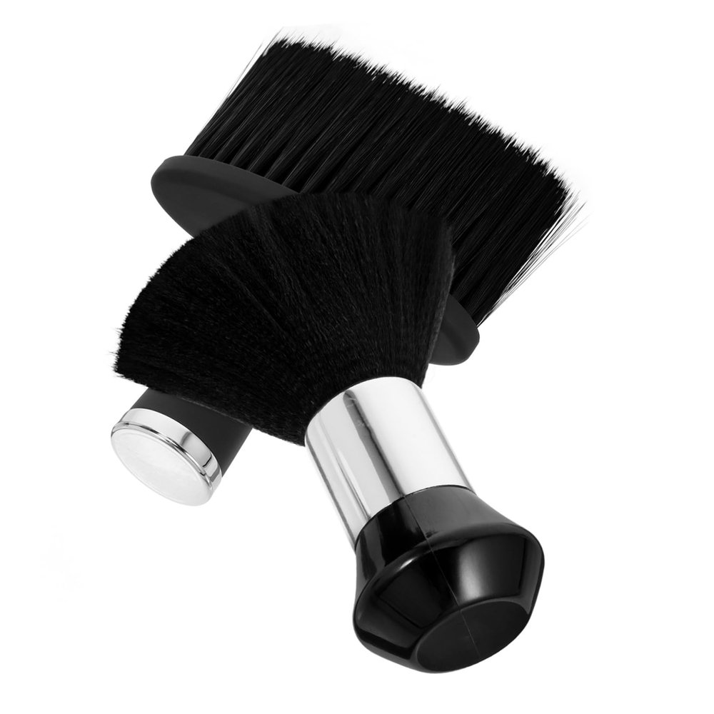 DEARMAMY 2pcs Neck Duster Barber Brush Double Sided Bristle Brush Hair Salon for Men Beard Shaving