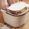 ONMYJFD Foot Bath plain foaming massage bucket Plastic foot bath basin heightening foot bath fording barrel Reduce Pressure view 3