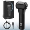 Electric Razor for Men, 2-Speed 5-Blade Electric Shavers for Men Face Cordless Rechargeable, Mens Foil Shaver Shaving Machine Wet Dry Men's Travel Razors for Man Close Shaving Face as Gift, Black view 1