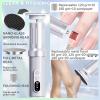 Electric Foot Callus Remover with Nano-Glass Head&Rechargeable Base,6 Speeds Cordless Electric Foot File with Digital Display,Callus Remover for Feet Dead Skin Home Spa Salon with 60Pcs Sandpaper Disk view 2