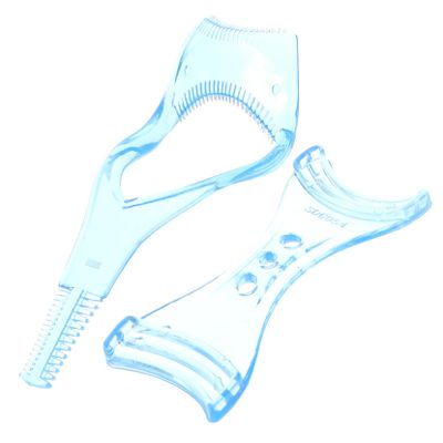 Baluue Eyelash Comb Applicator 2pcs Makeup Tool Set Eyeliner Stencil Guide for Precise Application Suitable for Makeup Enthusiasts Easy to Use Cosmetic Accessory