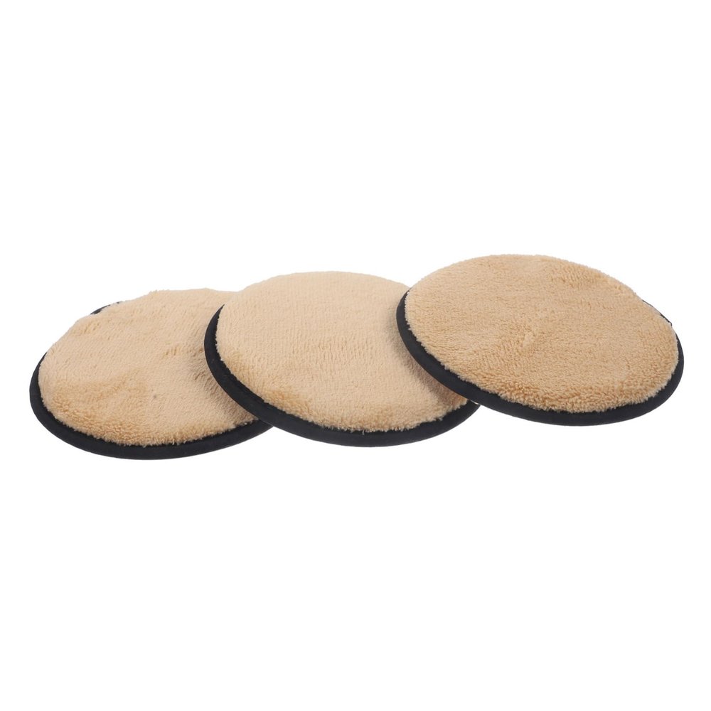 HAKIDZEL 3pcs Makeup Remover Puff Facial Cleaning Pads Sponges for Face Makeup Removal Round Pads for Women Random Color