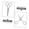 DEARMAMY Stainless Steel Eyebrow Scissors 2 Pack Precision Trimmer for Women Nose Hair Beard Safe for All Grooming Needs view 3