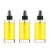 100ml Straight Round Glass Dropper Bottles with Spray Pump with Glass pipette with Threaded 24/415 for Lotion, Leak Proof Travel Bottles, Set of 3 (Black) view 1