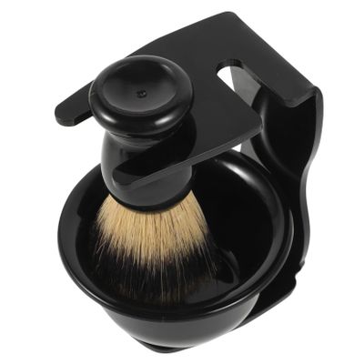 DEARMAMY Complete Shaving Tools Kit for Men Includes Brush Bowl Stand Easy Storage Travel