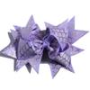 10Pcs Mermaid Scale Hair Bows, 10cm, Metallic Foil Pattern, Large Pinwheel Design (10Pcs Pink, With No Clip) view 2