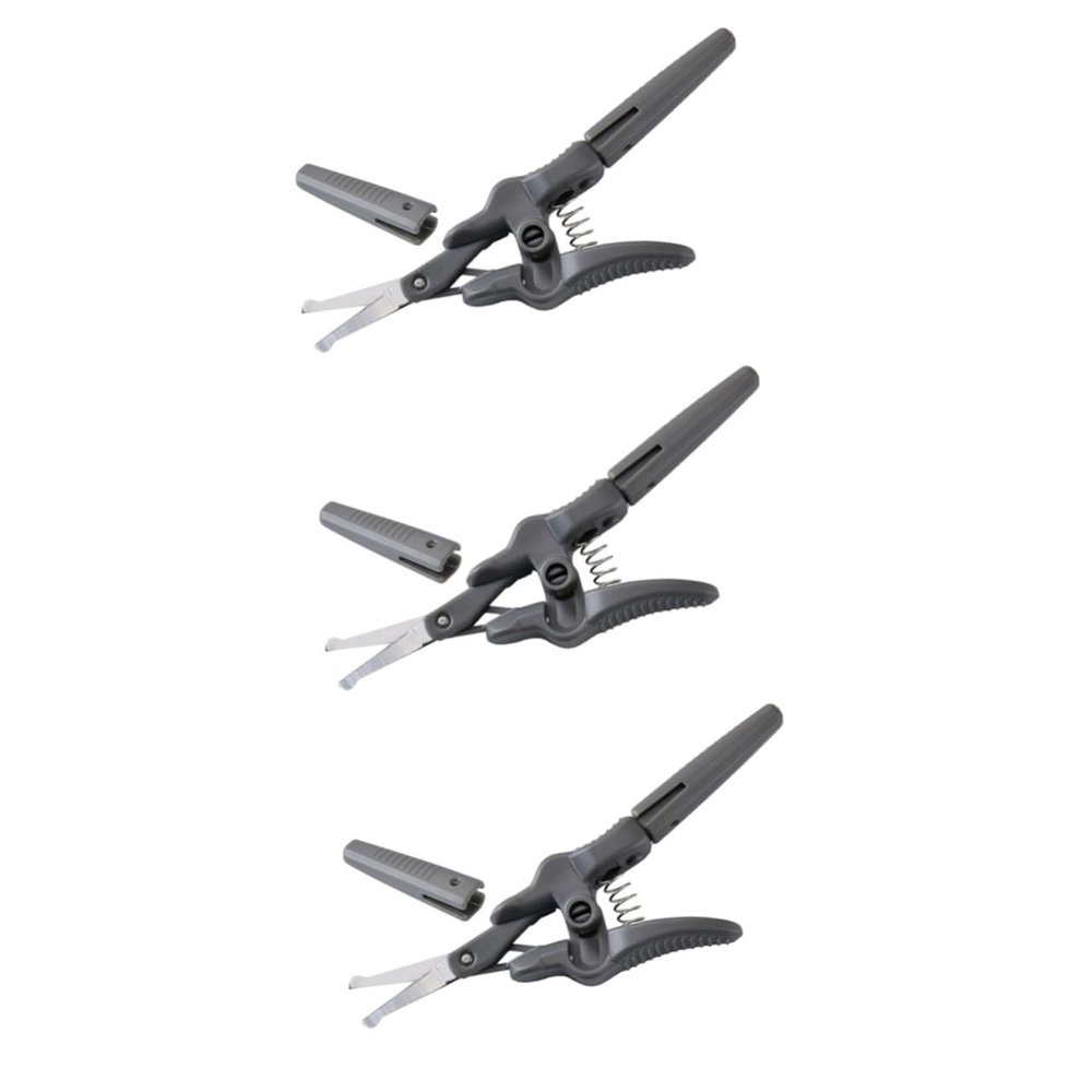 CALLARON 3pcs Mini Eyelash Scissors Grooming Scissors Set for Nose Hair Eyebrow Beard Trimming Stainless Steel Compact Size for Travel