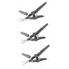 CALLARON 3pcs Mini Eyelash Scissors Grooming Scissors Set for Nose Hair Eyebrow Beard Trimming Stainless Steel Compact Size for Travel view 1