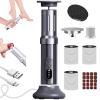Electric Foot Callus Remover with Nano-Glass Head&Rechargeable Base,6 Speeds Cordless Electric Foot File with Digital Display,Callus Remover for Feet Dead Skin Home Spa Salon with 60Pcs Sandpaper Disk view 1