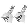 DECORNIJIA 2pcs Manual Nose Hair Trimmer for Men Nose and Ear Hair Removal Tool Portable Grooming Scissors Design for Travel view 1