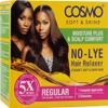 Cosmo Soft & Shine Hair Care Moisture Plus & Scalp Comfort No-Lye Hair Relaxer Kit Regular, 5X More Conditioning, 1 Complete Application, 2 Retouches, Non-Greasy, Moisture, Shine, Softness, Elasticity view 1