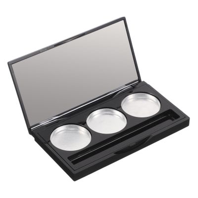 Gatuida Black Eyeshadow Palette Refillable Makeup Palette Portable Cosmetic Pans