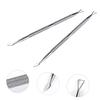 CALLARON 2pcs Stainless Steel Nail Cuticle Pusher Pedicure Tool Nail Remover for Thick Toenails view 3