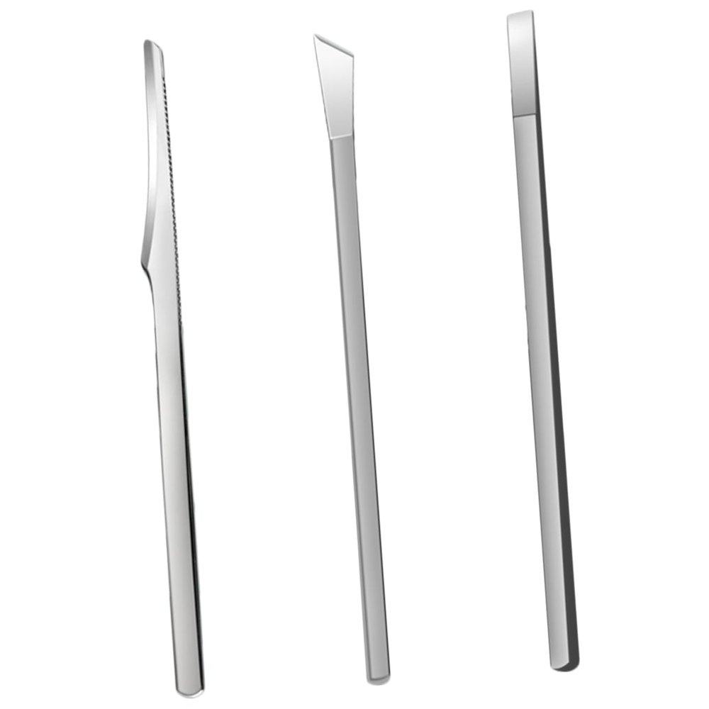 Gatuida 3pcs Professional Pedicure Knife Set Cuticle Clippers Nail Clipper Set for Ingrown Toenail Removal Foot Scraper Pedicure Tools