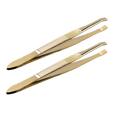 DECORNIJIA 2pcs Stainless Steel Multipurpose Tweezers for Eyebrow Shaping and Eyelash Application Compact Grooming Tools for Women and Portable Beauty Accessories