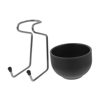 CALLARON Stainless Steel Shaving Soap Bowl for Men Razor Stand Soap Bowl Men's Shaving Tool