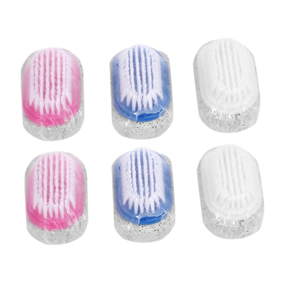 SAFIGLE 6pcs Foot Beauty Brush Double Sided Pumice Stone Pedicure Tool Callus Remover Cracked Heel Treatment