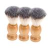 DECORNIJIA 3pcs Soft Bristle Shaving Brush for Men Gentle Beard Grooming Facial Cleansing Tool Handle for Daily Use Essential Grooming Accessory view 1