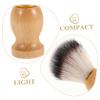 DECORNIJIA 3pcs Soft Bristle Shaving Brush for Men Gentle Beard Grooming Facial Cleansing Tool Handle for Daily Use Essential Grooming Accessory view 3