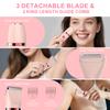 Zivelier 3-in-1 Electric Razor IPX7 Waterproof Bikini Trimmer Wet & Dry Use Painless Personal Trimmer Groomer for Ladies Face Body Legs Bikini Public Hairs Electric Lady Shaver with Replaceable Heads view 2