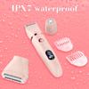 Zivelier 3-in-1 Electric Razor IPX7 Waterproof Bikini Trimmer Wet & Dry Use Painless Personal Trimmer Groomer for Ladies Face Body Legs Bikini Public Hairs Electric Lady Shaver with Replaceable Heads view 3
