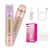 YLKGR 2 in 1 Bikini Trimmer for Women Dual Head Electric Razor IPX7 Waterproof Wet/Dry Use Women Electric Shaver, Body Facial Hair Remover for Bikini Legs Arm Underarm, Rechargeable view 2
