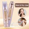 YLKGR 2 in 1 Bikini Trimmer for Women Dual Head Electric Razor IPX7 Waterproof Wet/Dry Use Women Electric Shaver, Body Facial Hair Remover for Bikini Legs Arm Underarm, Rechargeable view 3