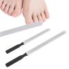 2 Pcs Toe Nail Files for Thick Nails, Professional Stainless Steel Nail File 4 Sides Fingernail Files with Anti-SLI-p Handle, Metal Fingernail Toenail File for Women Men Dogs view 1