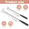 2 Pcs Toe Nail Files for Thick Nails, Professional Stainless Steel Nail File 4 Sides Fingernail Files with Anti-SLI-p Handle, Metal Fingernail Toenail File for Women Men Dogs view 3