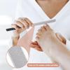 2 Pcs Toe Nail Files for Thick Nails, Professional Stainless Steel Nail File 4 Sides Fingernail Files with Anti-SLI-p Handle, Metal Fingernail Toenail File for Women Men Dogs view 4
