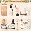 Spa Gift Baskets for Women, Vanilla Coconut Bath and Body Gifts Set for Women, Home Spa Self Care Gift, Relaxing Bath Set for Mom Wife Sister Friends Sister Girlfriend, Mothers Day Thank You Gifts view 2