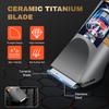 Zivelier Ball Shaver for Men, 3-in-1 Multifunction Body Hair Trimmer & Pubic Shaver with Titanium Blades (No Nicks!), IPX7 Waterproof Electric Razor, LED Display, Wet/Dry view 2