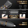 Zivelier Ball Shaver for Men, 3-in-1 Multifunction Body Hair Trimmer & Pubic Shaver with Titanium Blades (No Nicks!), IPX7 Waterproof Electric Razor, LED Display, Wet/Dry view 4