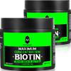 Beard Butter-Maximum Concentration Biotin,with Castor Oil and Argan & Jojoba Oils, Promotes Beard Growth, Styles, Strengthens & Softens Beards ,Unruly Beards While Relieving Itch,2 Ounce*2(2 Pack) view 1