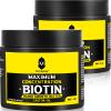 Beard Butter,Maximum Concentration Biotin,with Castor Oil and Argan & Jojoba Oils, Promotes Beard Growth, Styles, Strengthens & Softens Beards ,Unruly Beards While Relieving Itch,2 Ounce*2 (2 Pack) view 1