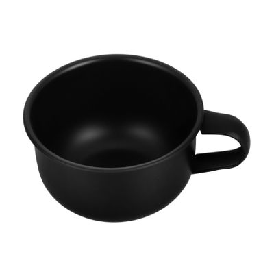 HEATSHAKING Shaving Soap Bowl for Men Alloy Foam Mug with Convenient Handle for Wet Shaving Mixing Skincare and