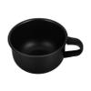 HEATSHAKING Shaving Soap Bowl for Men Alloy Foam Mug with Convenient Handle for Wet Shaving Mixing Skincare and view 1