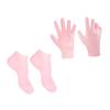 COMPUKAS Eco-Friendly Exfoliating Moisturizing Foot Socks Gloves Set for Cracked Heel Repair view 1