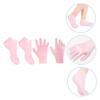 COMPUKAS Eco-Friendly Exfoliating Moisturizing Foot Socks Gloves Set for Cracked Heel Repair view 3