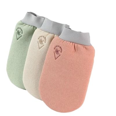 3PCS Exfoliating Bath Gloves Body Scrub Gloves Shower Mitt Body Wash Sponge Massager Towel Rub Dead Remover