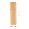 SAFIGLE 2pcs Bamboo Lipstick Tube Portable Lip Balm Holder Diy Lip Gloss Containers Bottles for Travel view 2