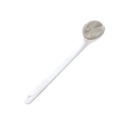 PartyKindom Silicone Bath Scrubber for Adults Back Cleaning Brush Ergonomic Handle Exfoliating Shower Tool for Easy Bathing and Back Scrub