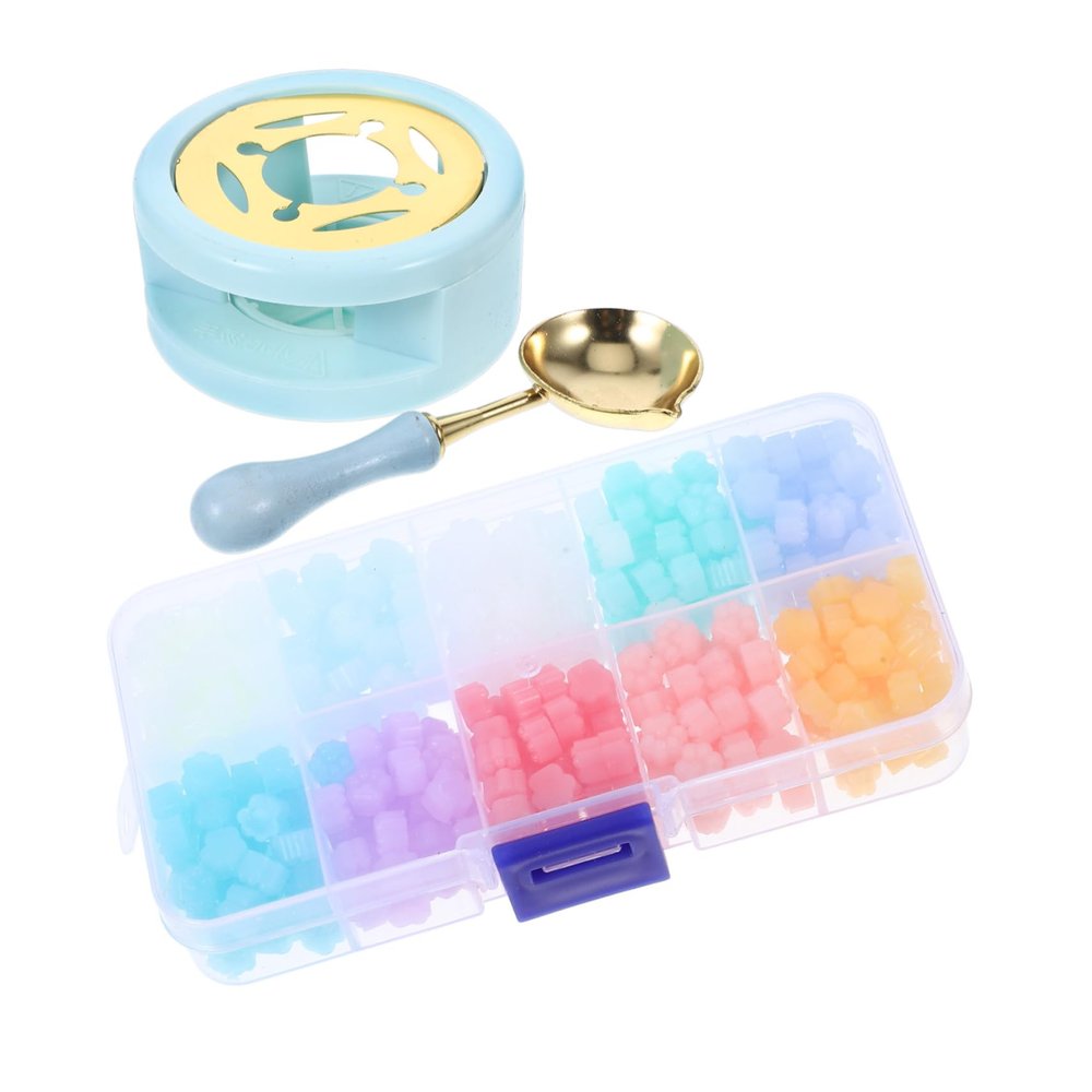 ARTIBETTER Wax Seal Warmer Kit Melting Spoon Sealing Wax Furnace Tool for DIY Projects for Wedding Invitations and Crafts Includes