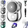 I.Ureza Shaver, I.Ureza Mini Shaver, Pocket Size Portable Electric Shavers for Men, Mini-Shave Portable Electric Shavers (Silver) view 1
