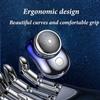I.Ureza Shaver, I.Ureza Mini Shaver, Pocket Size Portable Electric Shavers for Men, Mini-Shave Portable Electric Shavers (Silver) view 4