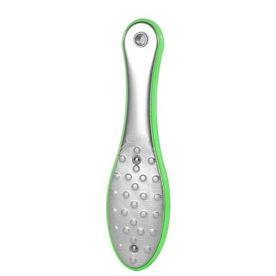 1PC Double-Sided Stainless Steel Foot Rasp Sharpener Pedicure Tool Manual Foot File Callus Dead Remover Foot Care Tools(Green)