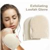 2PCS Soft Natural Loofah Glove Double-Sided Body Scrub Sponge Pad Shower Body Scrubber Mitt for Shower view 4